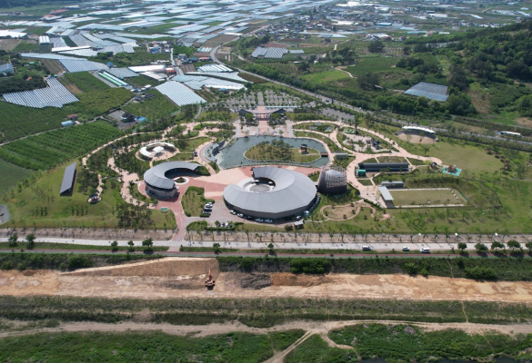 드론으로 찍은 공원