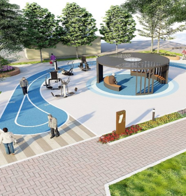 산격1동어르신건강마을 조감도