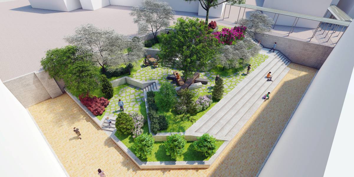 OO고등학교 본관동 그린스마트스쿨 사업 조감도