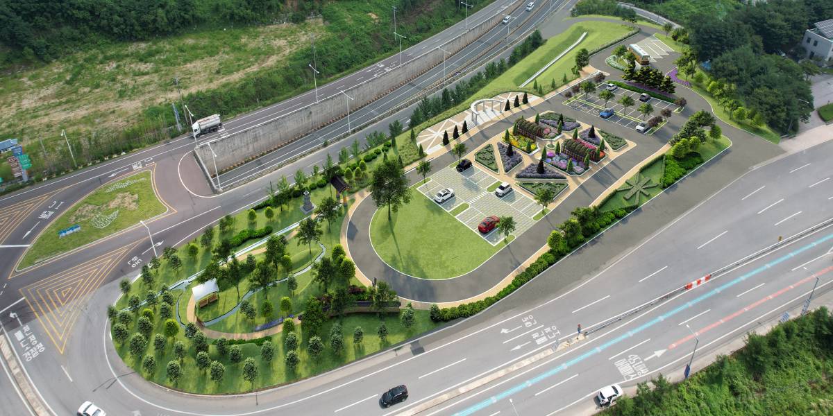 로열웨이(OOic) 복합쉼터 조성공사 조감도
