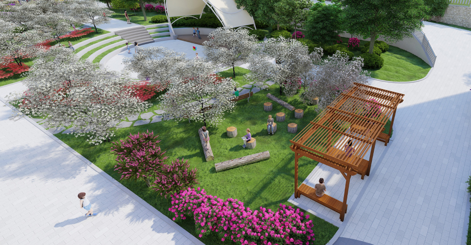 숲속쉼터 조감도