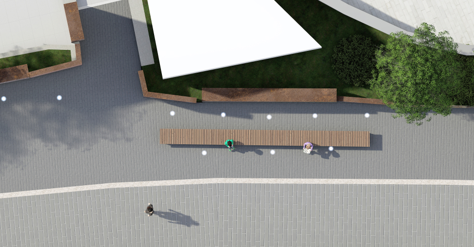 위에서 바라본 전경의 모습